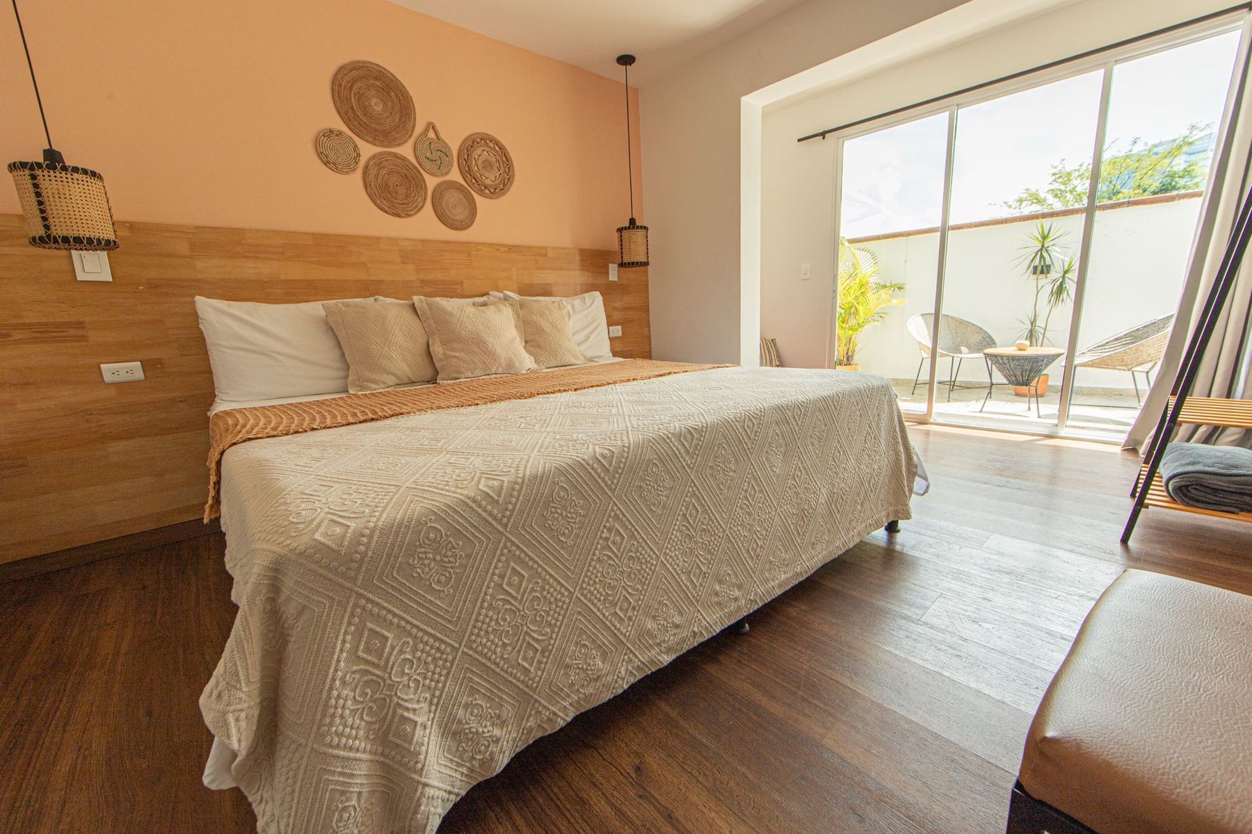 An upper-floor room.